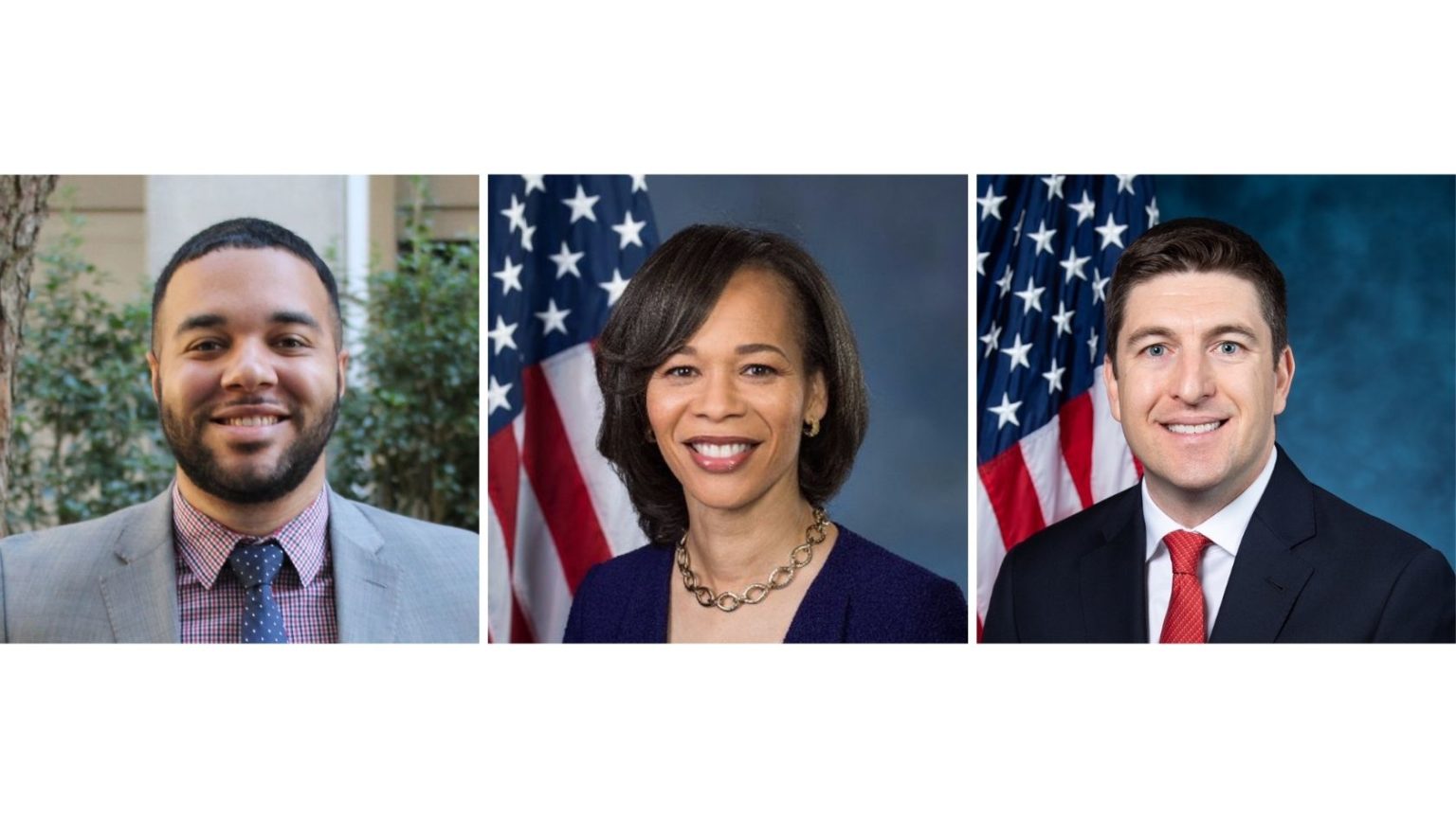 Joint Center Workforce Policy Director Dr. Alex Camardelle, Congresswoman Lisa Blunt Rochester, and Congressman Bryan Steil